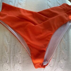 Women's Orange Bikini Bottom-Size L